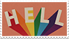 Stamp: Hell in rainbow