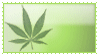 Stamp with cannabis leaf that reads 'Medical marijuana user'