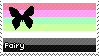 Stamp with the Fairy pride flag