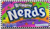Stamp with a package of Nerds on it