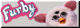 Site button with a white Furby and the Furby logo in pink and white
