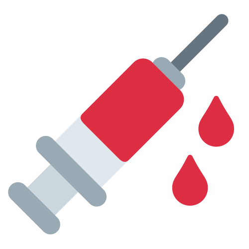 Bloody syringe emoji