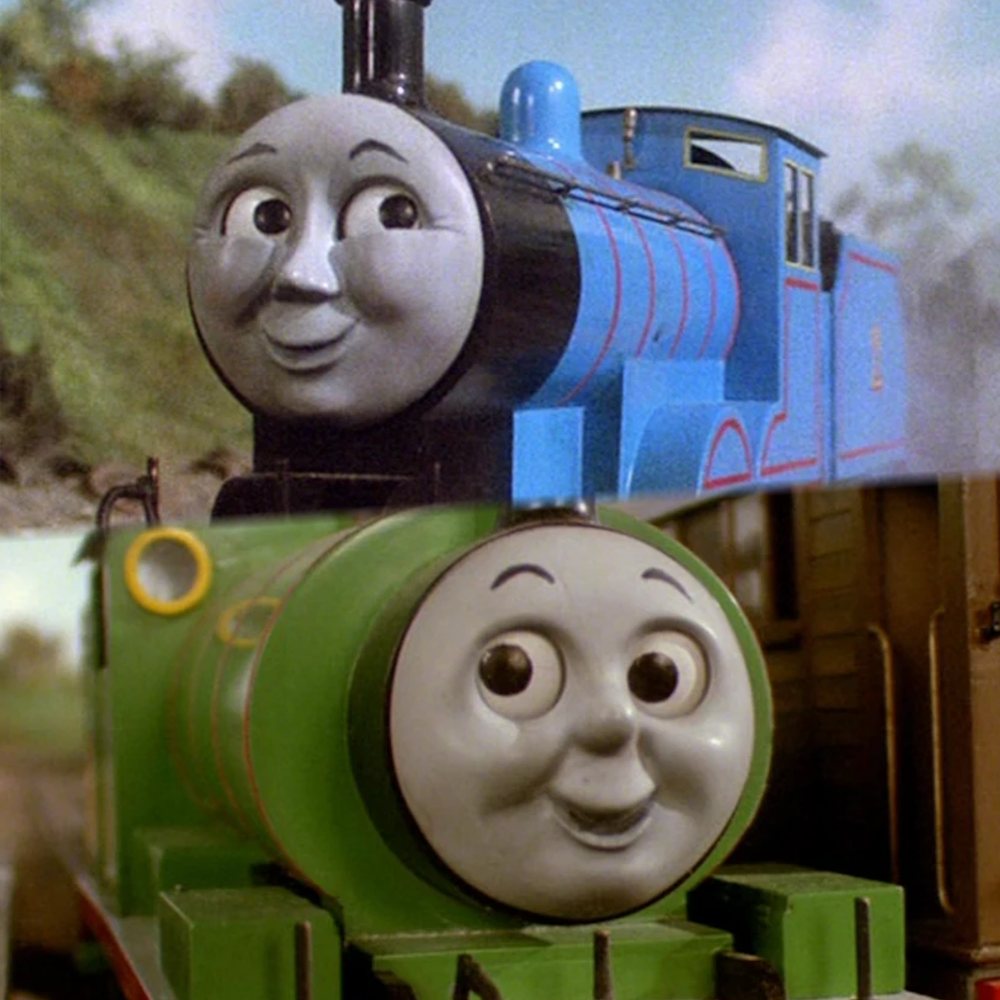 Edward and Percy from Thomas The Tank Engine/Railway Series