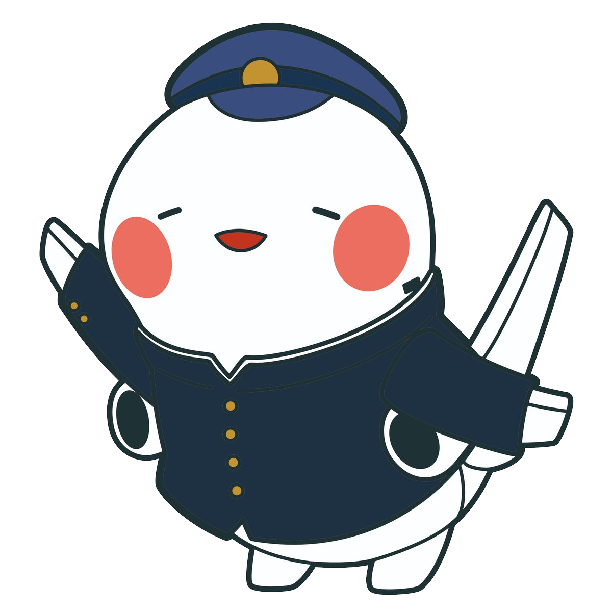 Sorayan waving wearing coat