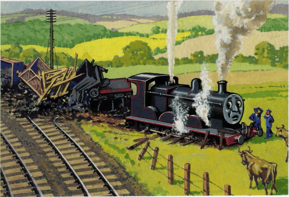 James after his derailment