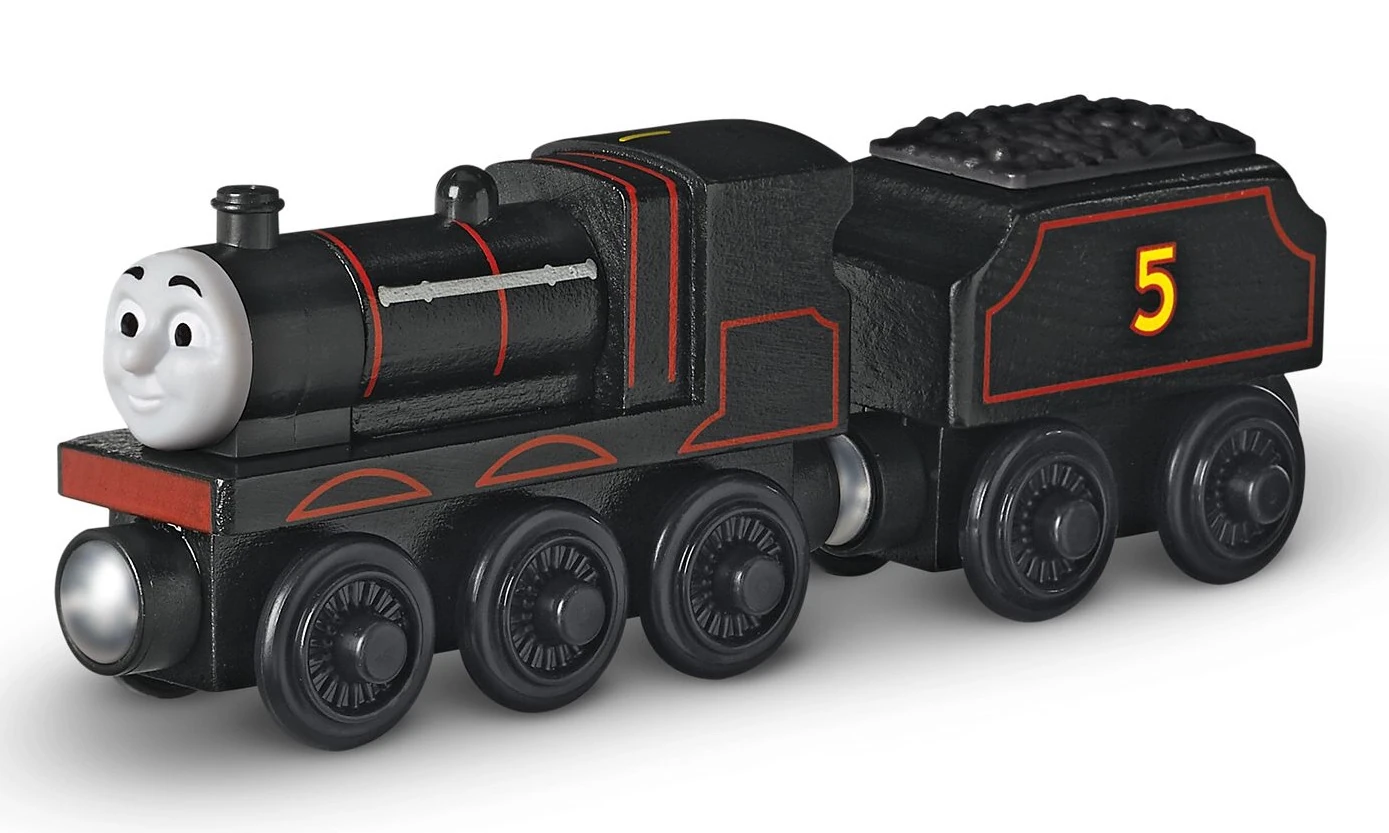 Black Wooden Railway James